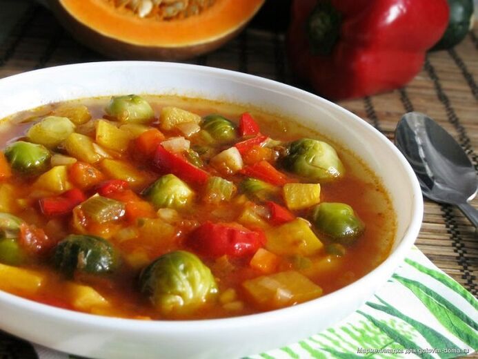 supă de legume pentru pierderea în greutate